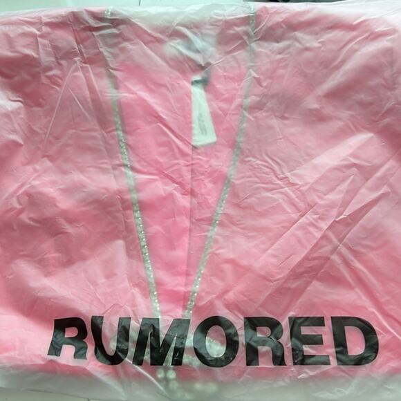 Rumored Pink Mini Dress with Pearl Detail - Picture 8 of 10